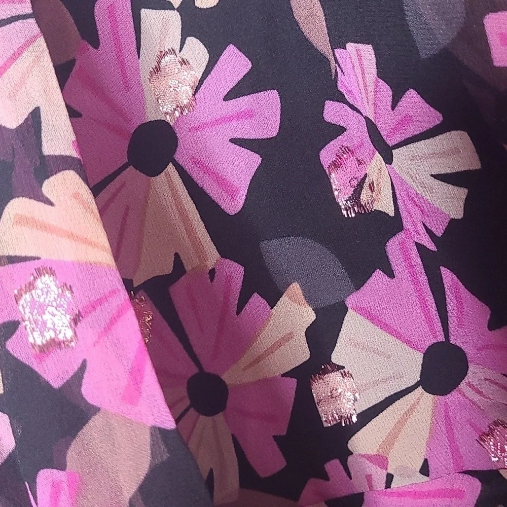 New Kate Spade Wallflower Chiffon Midi Dress
